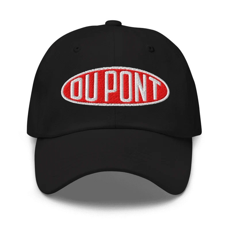 DuPont Embroidered Old Logo Inspired Adjustable Classic Dad Hat
