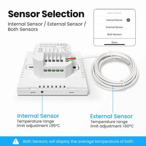 Tuya WiFi Thermostat Smart Home Heating Digital Temperature w/Alexa Google Alice - Picture 12 of 20