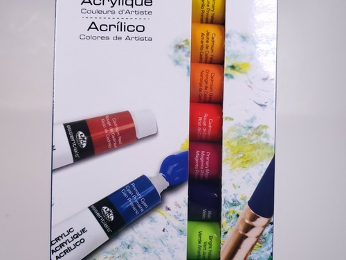 Royal & Langnickel Brush 12 Piece Acrylic Paint Kit .4 Fl Oz Tube Artist Color - Picture 4 of 9