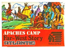 1/72nd Scale Atlantic HO Far-West Story Apache Camp  1106 - mint in box
