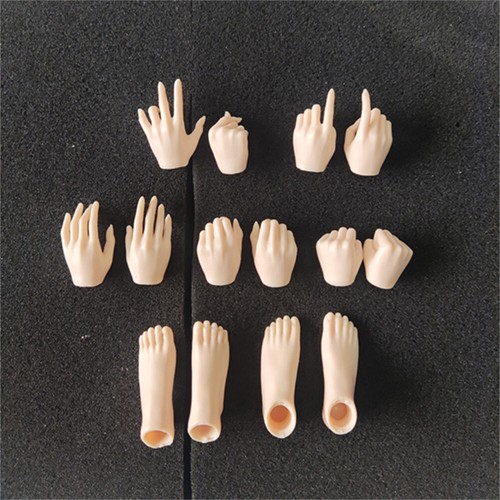 1/6 Suntan/Pale/Normal Hands Feet Accessories Model For 12''Female Figure Toy - Afbeelding 20 van 31