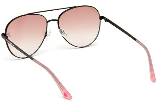 Victoria Secret PINK PK0017 01T Black Metal Aviator Sunglasses 57-16-140 PK 0017 - Picture 4 of 4