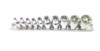10 Pc Female Star Socket Set 1/4 Dr E4 E5 E6 E7 E8 - 3/8dr E10 E12 E14 E16 E18 10 Pc Female Star Socket Set 1/4 Dr E4 E5 E6 E7 E8 - 3/8dr E10 E12 E14 E16 E18