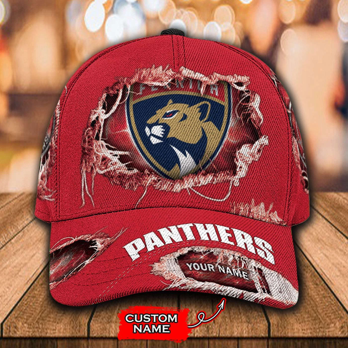 Custom Florida Panthers Classic Cap, Baseball Hat Hockey Team Gift