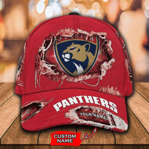 Custom Florida Panthers Classic Cap, Baseball Hat Hockey Team Christmas Gift - Picture 2 of 6
