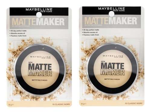 2 x MAYBELLINE NEW YORK 16G MATTE MAKER 10 CLASSIC IVORY Brand New - Bild 1 von 4