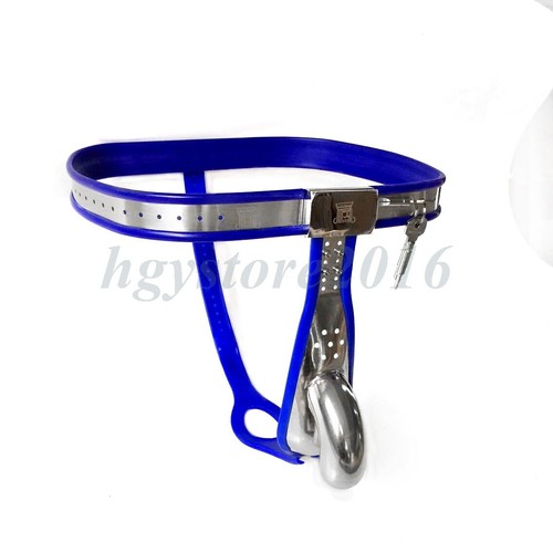 Voller männlicher Keuschheitsgürtel Gerät Edelstahl Schwerlast externer Käfig BDSM - Bild 23 von 35