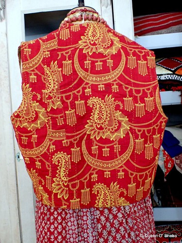 Gilet Lampas seta antico tessuto ottomano 16° XVII secolo filo metallo Uzbekistan - Foto 16 di 16