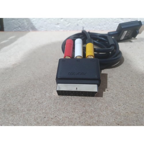 Microsoft X821376-001 Audio Video Composite Cable Black for Xbox 360 Console - Picture 4 of 5