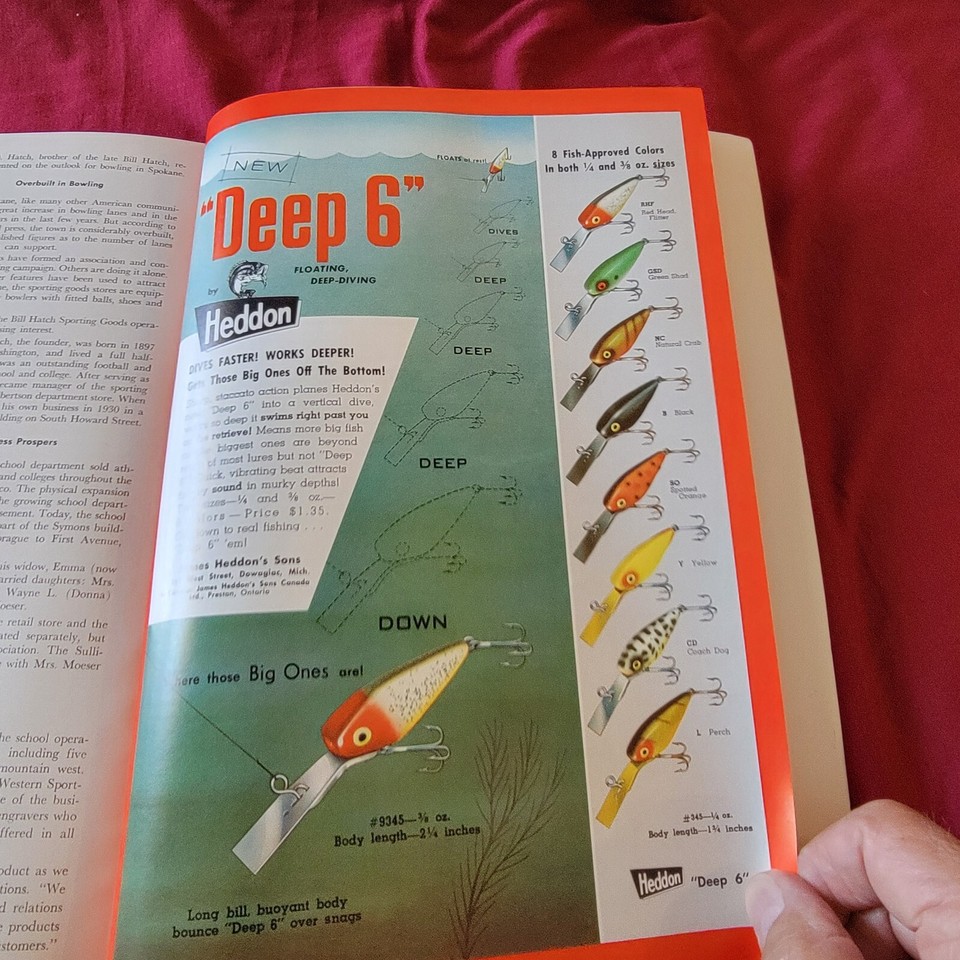 National Sporting Goods Assoc Great Heddon, Shakespeare & More Ads