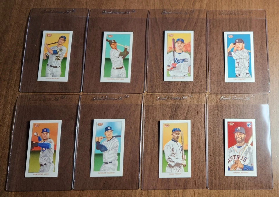 2020 Topps T206 206 Series 4 Complete Set (50) Sleeved Harper Cobb Alvarez Ryan - Image 3 of 4