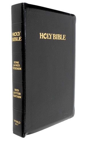 World Bible - King James Bible - Giant Print - Black Bonded Leather - KG7 - NEW - Imagen 5 de 10