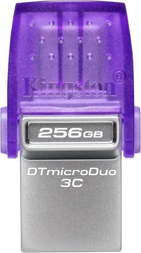 Kingston DataTraveler microDuo OTG 3C (DTDUO3CG3) USB Flash Drive 64GB-256GB - Picture 2 of 10