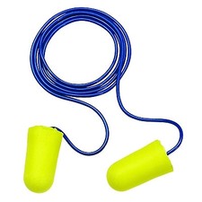 3M 312-1223, E-A-R TaperFit 2 Earplugs, Corded, Poly Bag, NRR 28 dB,  1 Pair