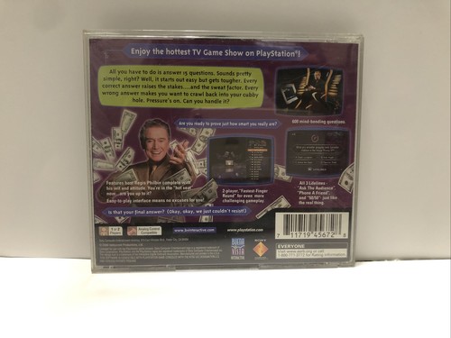 Who Wants to Be a Millionaire 2nd (Sony Playstation 1, 1999 PS1) Manual Complete - Picture 2 of 3