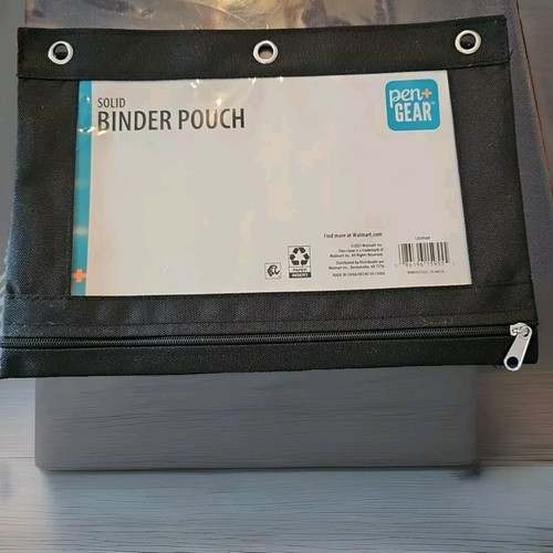Pencil Pouch 3 Ring, Zipper Pencil Pouches Case Binder - New