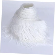 Shaggy Plush Faux Fur Fabric Precut Strips Fluffy Fuzzy Craft 2x60 inch White