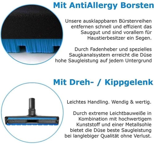Parkett Staubsauger-düse 32mm für Taski Aero Staubsauger 8 15 Plus Parkettdüse - Bild 2 von 4