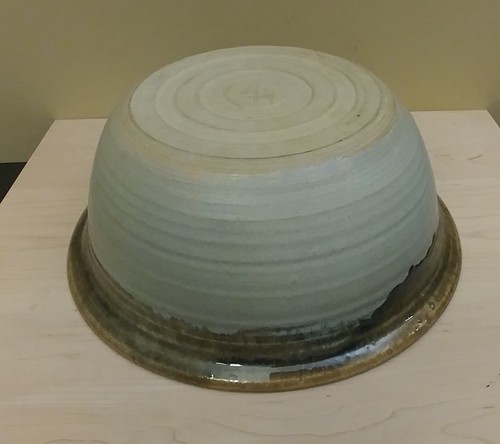 MCM Studio Pottery Marc Hansen Mid Century Modern Large Fruit Bowl 13" Signed - Picture 10 of 12