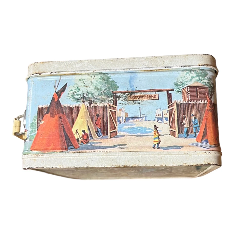 Fiambrera Disney Vintage Rara Metal Lata Disneyland Safari Aladdin Industries Foto 3 de 4