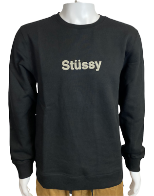 Stussy Mens Weld Applique Crew Sweater - *Black / Grey / Wine