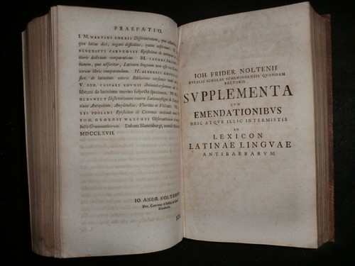 Latin Dictionary - Joh. Frider Noltenii Lexicon (1780) Johann Friedrich Nolte - Imagen 11 de 14