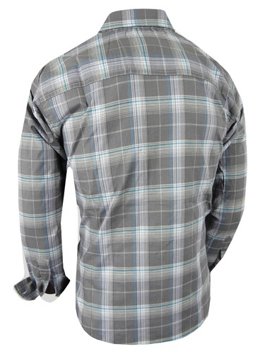 Plaid Shirt Mens Button Down Collar Pocket New Colors Long Sleeve Casual Dress - Picture 20 of 28