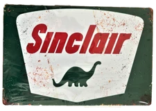 Sinclair Dinosaur Tin Sign (Flying A Pegasus Gulf Union Exxon Texaco Gulf) 1570
