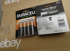Duracell AA NiMH Battery rechargeable 4 four Pack DX1500 double A batteries New
