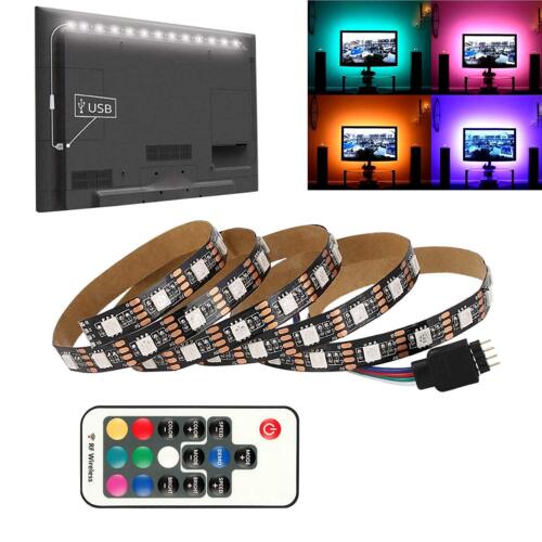 0.5M-5M 5050 RGB LED Strip USB LED Light Strips Flexible Tape + Controller DC 5V - Picture 2 of 10