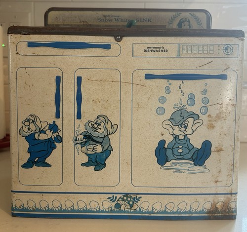 Vintage Disney Spielzeug Schneewittchen Blechofen 60er Jahre komplett - Bild 1 von 7