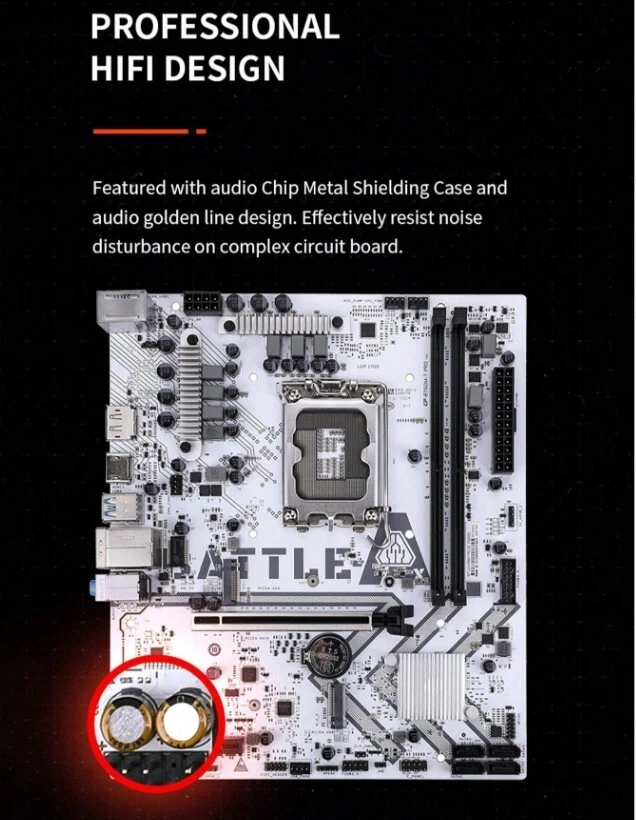 Colorful BATTLE-AX B760M-T PRO V20 DDR4 Motherboard LGA 1700 ATX NEW - Image 2 of 4