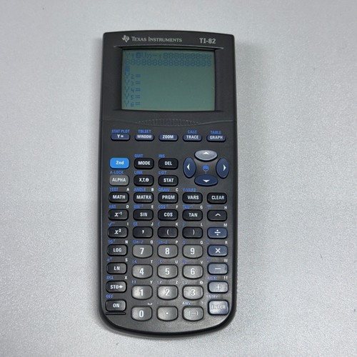 Calculadora gráfica Texas Instruments TI-82 probada con cubierta deslizante negra matemáticas - Imagen 9 de 9