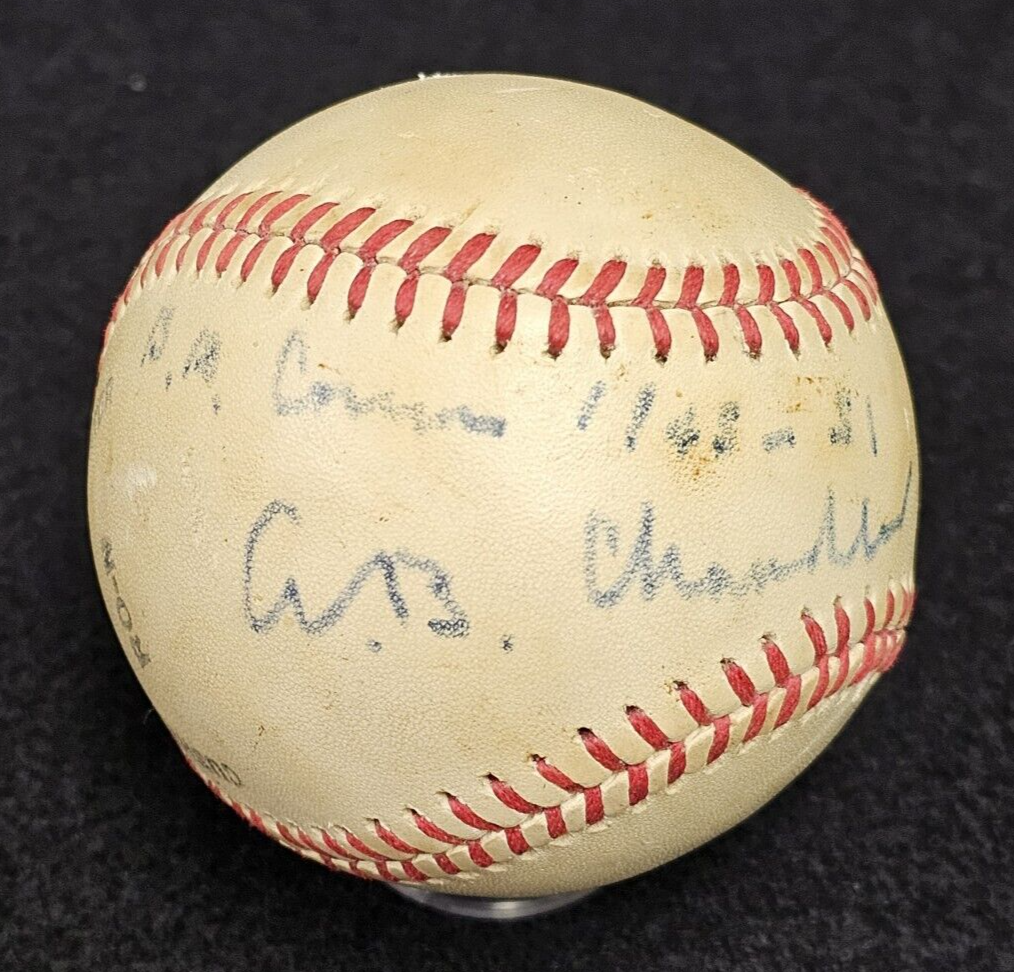 A.B."Happy "Chandler Autographed Signed Commissioner 2nd MLB A.B. "HAPPY" CHANDLER Baseball-HALL OF FAME-JSA 