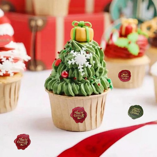 500Pcs/Roll Self-Adhesive Seal Stamp Sticker- Christmas Gift Packaging Labels - Picture 11 of 14