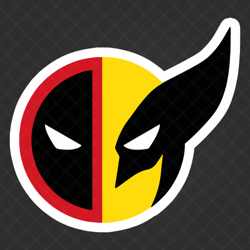 Für Deadpool Wolverine Vinyl Aufkleber Marvel Superheld Decal - Laptop, Becher - Bild 1 von 4