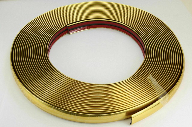 Oro Listelli Decorativi 20mm X 15m Autoadesivo Universale per Auto Dorati Bordo Oro Listelli Decorativi 20mm X 15m Autoadesivo Universale per Auto Dorati Bordo