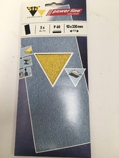 New sanding strip sia power line 60 grit pack of 5, 93 x 230 mm sand paper