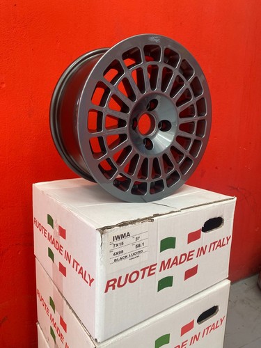 4 Cerchi wheels Montecarlo Antracite 7x15 4x98 ET37 58.1 Lancia Delta NO CINA - Foto 3 di 12