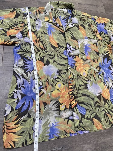 Camisa Aloha Hawaiana Jordache Vintage Para Hombre Hecha en EE. UU. Talla XL - Imagen 9 de 9