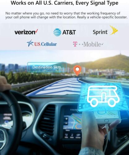 4G LTE Cell Phone Signal Booster AT&T Verizon 700/850/1700/1900MHz Truck RV Kit - Picture 6 of 7