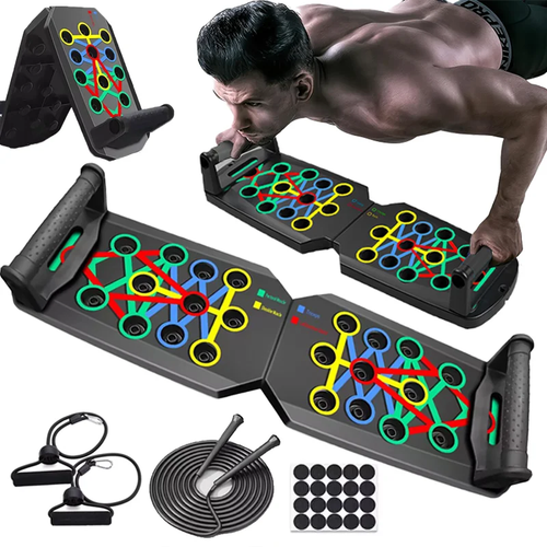 Multifunctional Push Up Board, Portable Chest & Abs Trainer, Home Gym - Bild 10 von 13