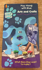 BLUE'S CLUES ~ PLAY ALONG WITH BLUE ARTS AND CRAFTS ~ VHS, 1998 ~ SLIPSLEEVE ~