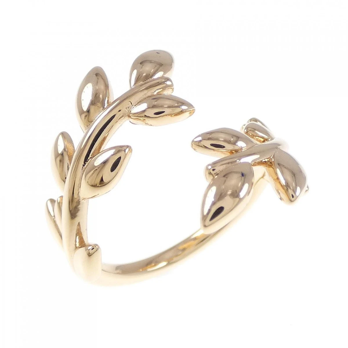 Olive leaf hot sale bypass ring