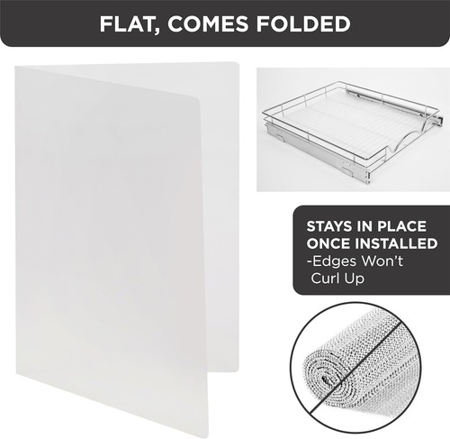 Hold N’ Storage Hard Plastic Liner for Pull Out Shelf - Shelf Protector Liner - Picture 32 of 54