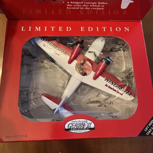 GEARBOX LIMITED EDITION WINCHESTER GRUMMAN GOOSE REPLICA COIN BANK AIRPLANE NIB - Picture 3 of 4