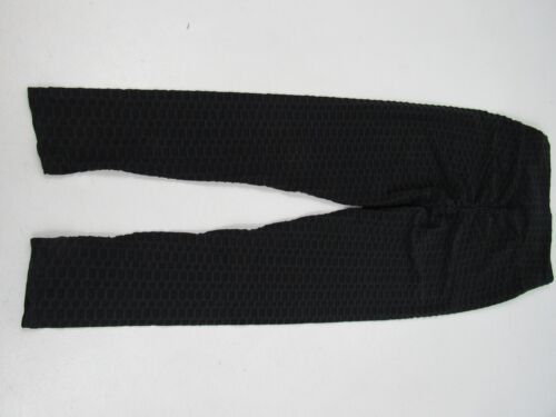 Angela Babe Mid-Rise Women's Black Popcorn Pull-On Yoga Pants - Picture 20 of 40