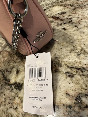 NWT COACH Nolita Pink Leather Signature Quilting $250.00 CJ527 SOLD OUT - Bild 5 von 5