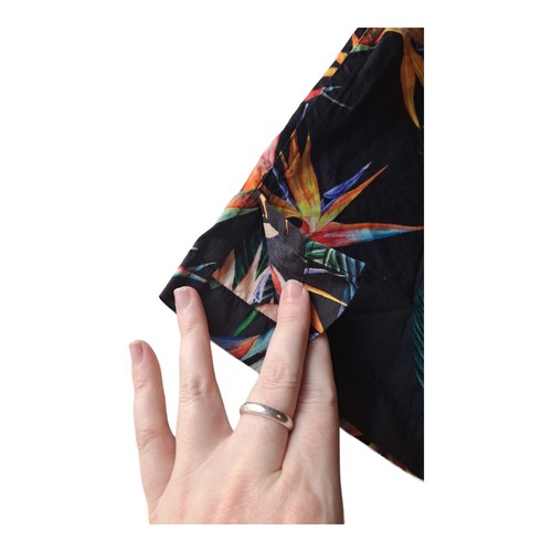 Vintage Karibik Hawaiihemd Paradiesvogel Herren XL All Over Print 90er Strand - Bild 9 von 11