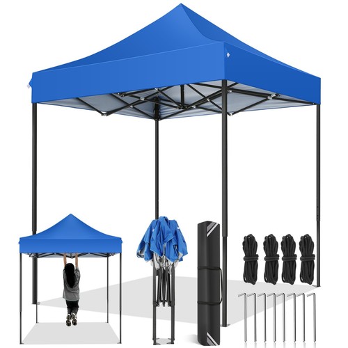 6.6x6.6 Popup Canopy Outdoor Camping Beach Party Tent Commercial Instant Gazebo - Picture 27 of 58